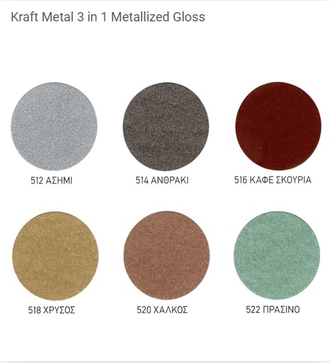 KRAFT 3 in 1 Metalized gloss